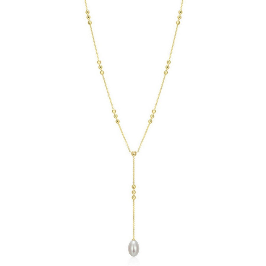 Collier station à billes ELLE en argent 925 plaqué or