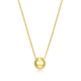 Collier demi-sphère ELLE en argent 925 plaqué or