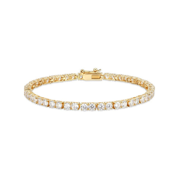 Bracelet tennis Reign en argent 925 plaqué or 18K