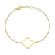 Bracelet trèfle Reign en argent 925 plaqué or 18K