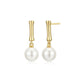Boucles d’oreilles perle Reign en argent 925 plaqué or