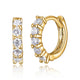 Boucles d’oreilles huggie Reign en argent 925 plaqué or 18K