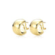 Boucles d’oreilles créoles Reign en argent 925 plaqué or