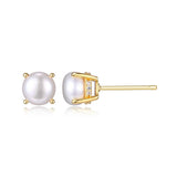 Boucles d’oreilles Reign perle et zircon en argent 925