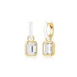 Boucles d’oreilles huggies réversibles Reign en argent 925