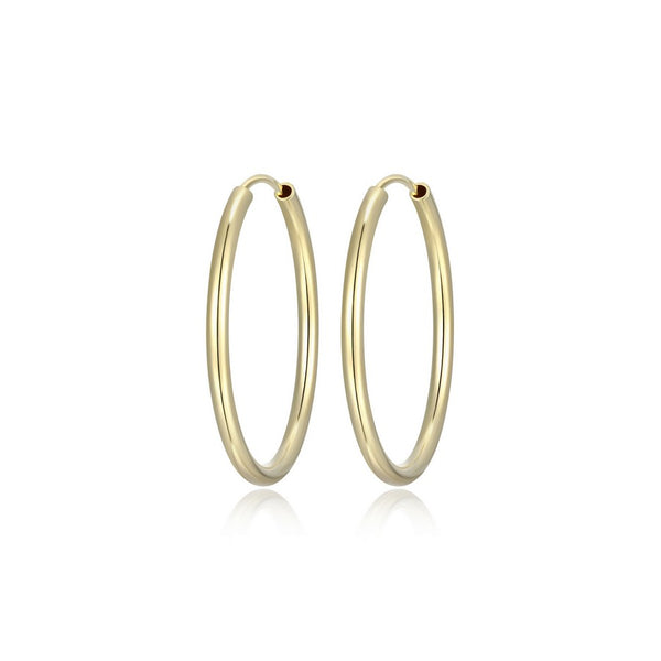 Créoles dormeuses Reign en argent 925 plaqué or 18K