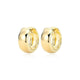 Boucles d’oreilles huggies 16 mm Reign en argent 925 plaqué or