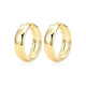 Boucles d’oreilles huggies Reign en argent 925 plaqué or