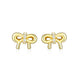 Boucles d’oreilles nœud Reign en argent 925 plaqué or