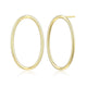 Boucles d’oreilles clous ovale Reign en argent 925 plaqué or