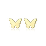 Boucles d’oreilles clous papillon Reign en argent 925 plaqué or