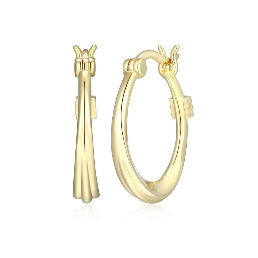 Boucles d’oreilles huggie ELLE en argent 925 plaqué or