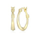 Boucles d’oreilles huggie ELLE en argent 925 plaqué or