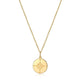 Collier Compass Reign en argent 925 plaqué or 18K