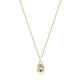 Collier pendentif zircon Reign en argent 925 plaqué or 18K