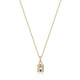 Collier pendentif zircon Reign en argent 925 plaqué or