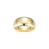 Bague bombée Reign en argent 925 plaqué or 18K
