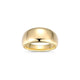 Bague bombée Reign en argent 925 plaqué or 18K