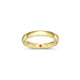 Bague jonc minimaliste ELLE en argent 925 plaqué or