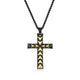 Collier croix à chevrons Ethos, argent 925, 24 po