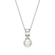 Collier pendentif perle coquille ELLE en argent 925
