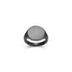 Bague homme Ethos, finition gunmetal et saphir noir, argent 925