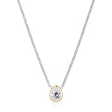 Collier goutte Reign en argent 925 plaqué or 18K