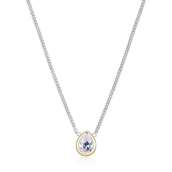 Collier goutte Reign en argent 925 plaqué or 18K