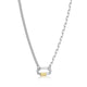 Collier mousqueton Reign en argent 925 deux tons