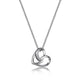 Collier ELLE cœur filigrane en argent 925 plaqué rhodium