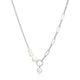 Collier de perles blanches ELLE en argent 925