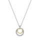 Collier deux tons ELLE en argent 925 plaqué or et rhodium