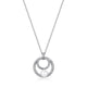 Collier ELLE à pendentif perle en argent 925 plaqué rhodium blanc