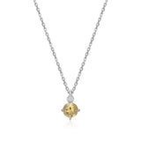 Collier ELLE en argent 925, citrine et diamant de laboratoire