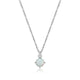Collier pendentif ELLE en argent 925 à l’opale de laboratoire