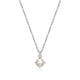Collier pendentif ELLE en argent 925 perle et diamant de laboratoire