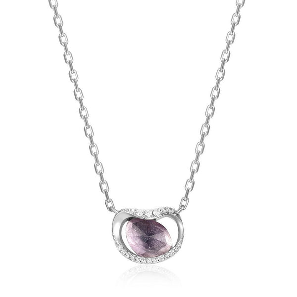 Collier à pendentif améthyste ELLE en argent 925