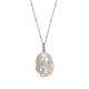 Collier ELLE en argent 925, chaîne à billes et perle