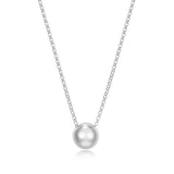 Collier demi-sphère ELLE en argent 925 plaqué rhodium