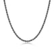 Chaîne corde torsadée (rope) 24 po Ethos argent 925