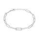 Bracelet paperclip Reign en argent 925 et zircon
