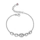 Bracelet grain de café ELLE en argent 925 plaqué rhodium