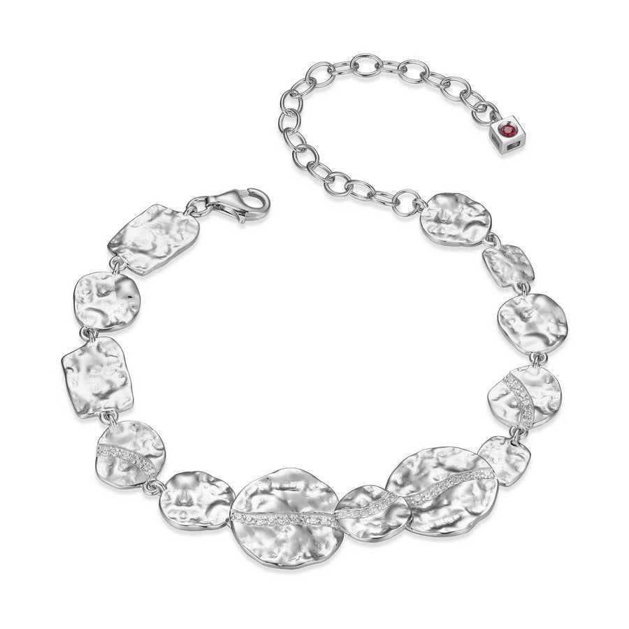 Bracelet Galaxy ELLE en argent 925 plaqué rhodium et zircon