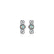 Boucles d’oreilles clous Reign en argent 925 opale et zircon