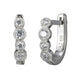 Boucles d’oreilles huggies milgrain Reign en argent 925