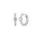 Boucles huggies Reign en argent 925 pavées de zircons