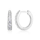 Boucles d’oreilles huggies ovales zircon Reign en argent 925