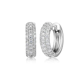 Boucles d’oreilles huggies zircon Reign en argent 925
