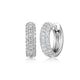 Boucles d’oreilles huggies zircon Reign en argent 925