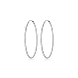 Créoles tubulaires Reign 40 mm en argent 925